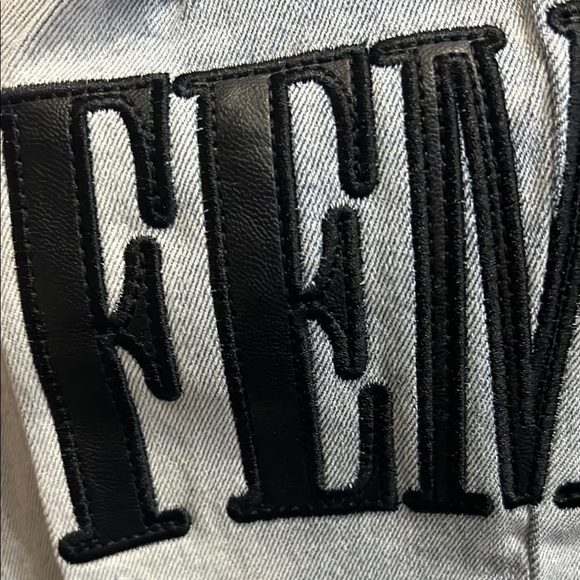 Homme Femme LETTERMAN DENIM BLUE WITH BLACK LETTERS - Picture 5 of 16